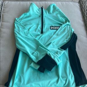 Victoria's Secret Pink -Mint Quarter-Zip Pullover